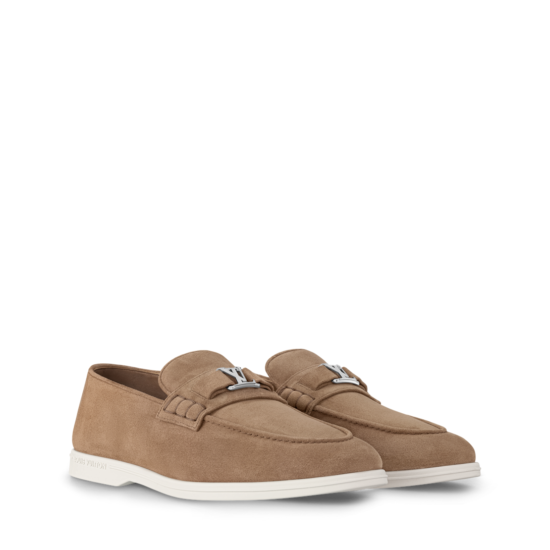 Louis Vuitton ローファー ホワイト/ブラウン Louis Vuitton ローファー ホワイト/ブラウン - メルカリ